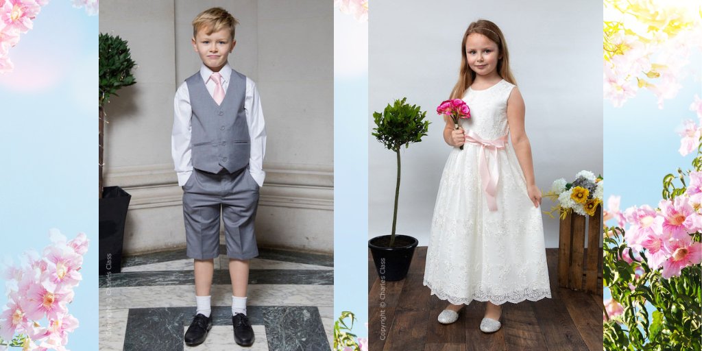 Let’s Spring into March 🌻 with vintage-inspired dresses for #FlowerGirls and waistcoat suits for #PageBoys, all available with pastel accessories

#WeddingWednesday #springweddings #weddingsinspring #bridetobe #groomtobe #2023weddings #weddingsin2023

>>> charlesclass.co.uk