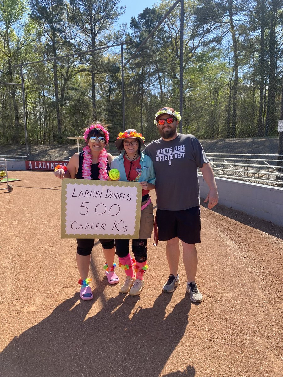 LarkinDaniels24's tweet photo. Completed my 500 strikeout against Springhill Friday 3/10/23 in the last non district game of the season. Had 17 strikeouts. Thank you to my coaches for allowing me to accomplish this milestone. First district game tonight against Sabine. https://t.co/ACwzV1sz2N