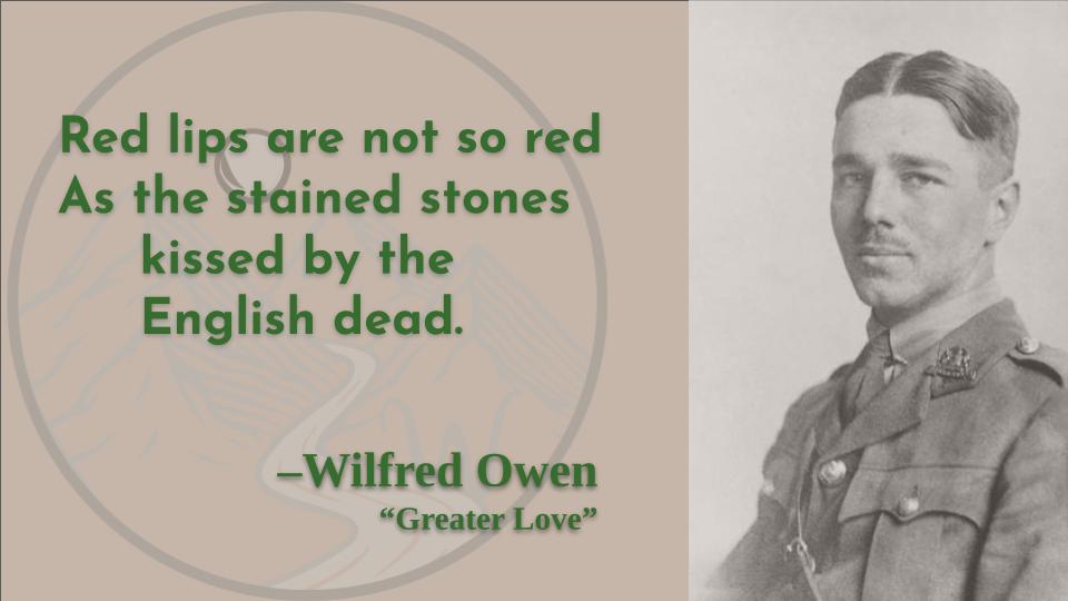 And you claimed not to be a writer of poetry!

Happy birthday, Wilfred Owen!

@WilfredOwenAssn 
#wilfredowen #ww1 #GreaterLove