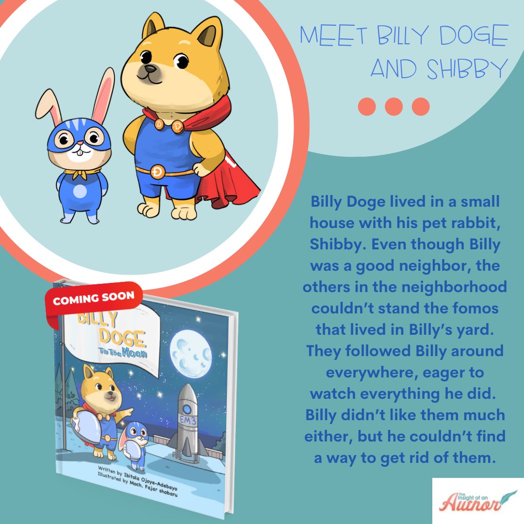 ibi_O_Adebayo's tweet photo. While some cryptonians like hosting fabulous tea parties, some are getting thrown out  of them. Not Billy though, his obession is getting to the moon. #Book released date: Coming Soon #dogecoin #bookseries #dogearmy #CryptoNews #billydoge #authors #childrensbook #illustration https://t.co/ccd9EzQl6U