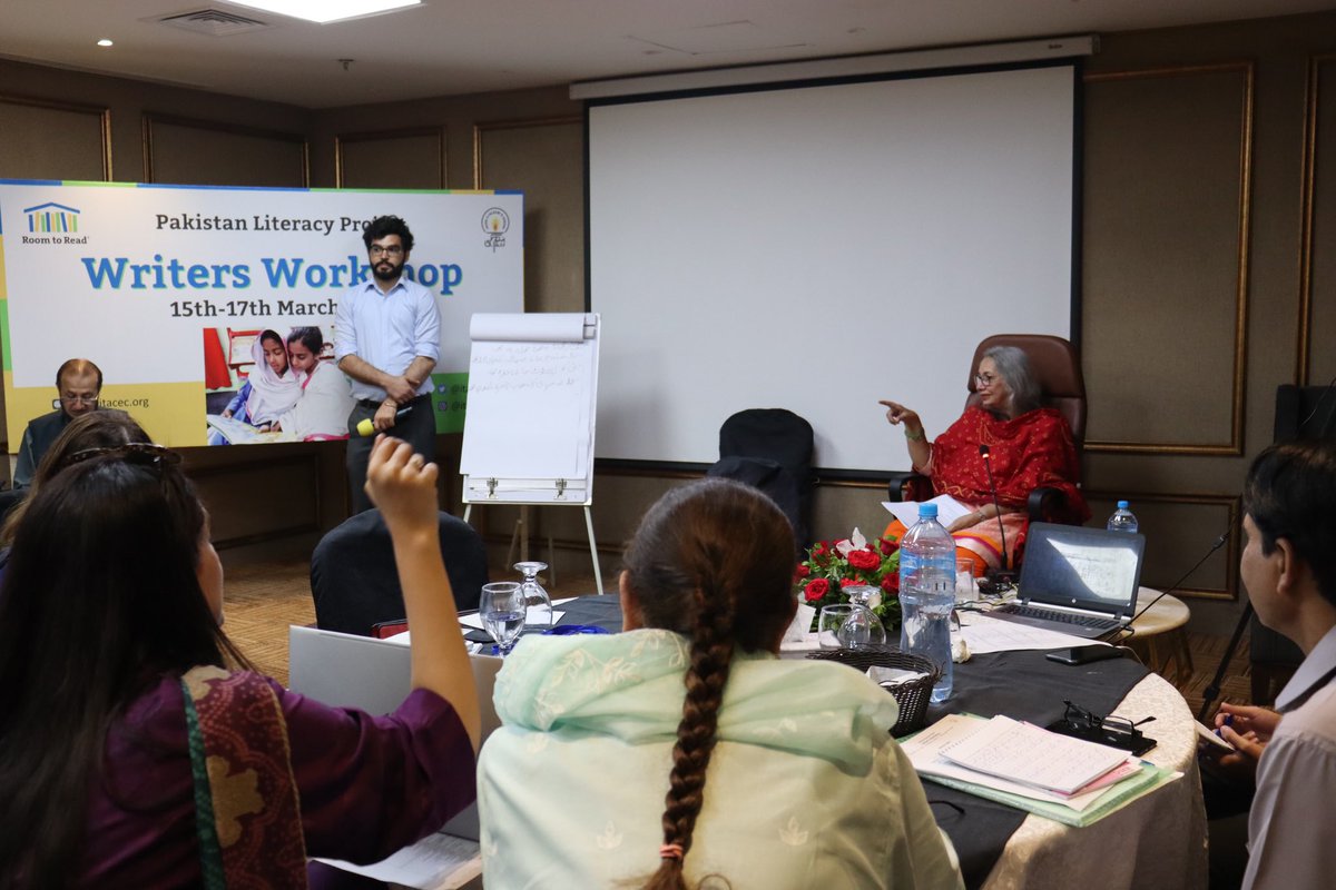 itacecorg's tweet image. Today, on March 15, 2023, we got together in Lahore for a three-day Writers Workshop for phase two of #ITACEC’s #PakistanLiteracyProject in partnership with @RoomtoRead in which fifteen original books will be developed. 

#PLP #RoomtoRead #ITA #ITAPublications