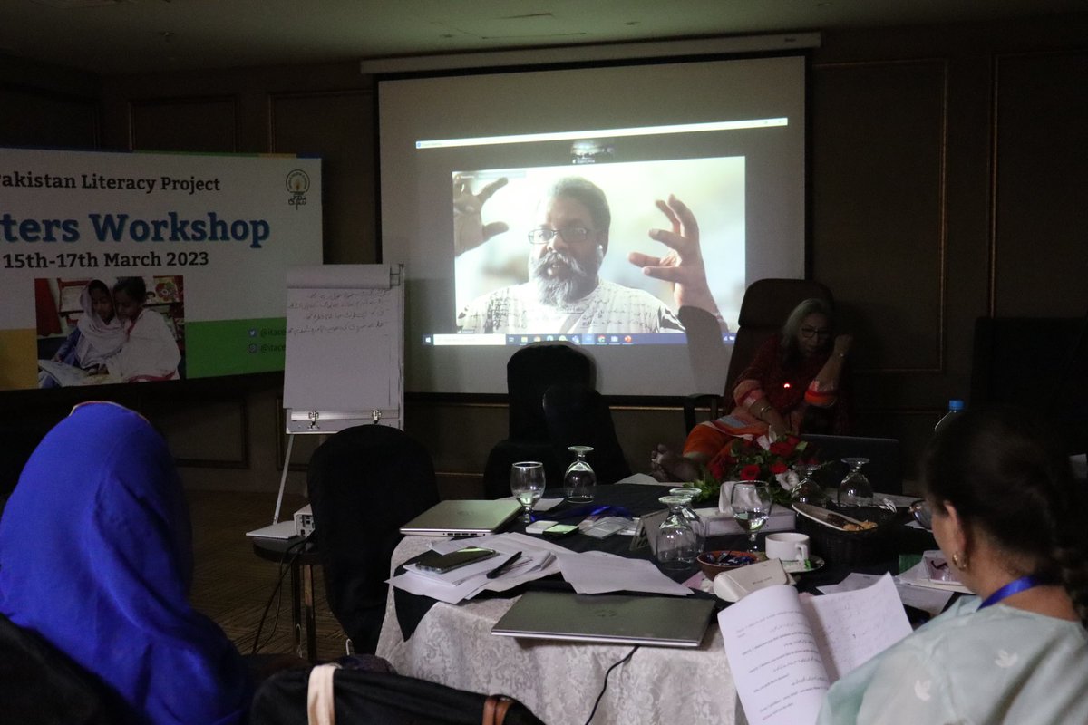 itacecorg's tweet image. Today, on March 15, 2023, we got together in Lahore for a three-day Writers Workshop for phase two of #ITACEC’s #PakistanLiteracyProject in partnership with @RoomtoRead in which fifteen original books will be developed. 

#PLP #RoomtoRead #ITA #ITAPublications