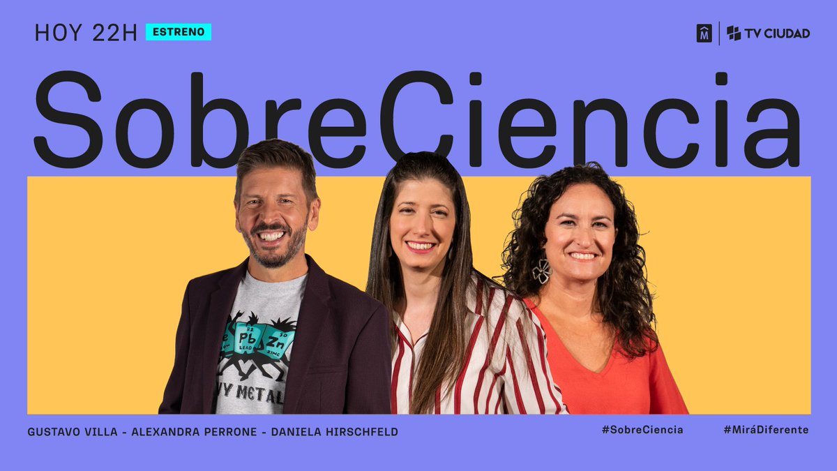 GVIllaOK's tweet photo. Hoy, 22hs.
Volvemos a la📺
@SobreCiencia en @TVCIUDADuy 
¿Te lo vas a perder❓ https://t.co/pQnaML7zQT