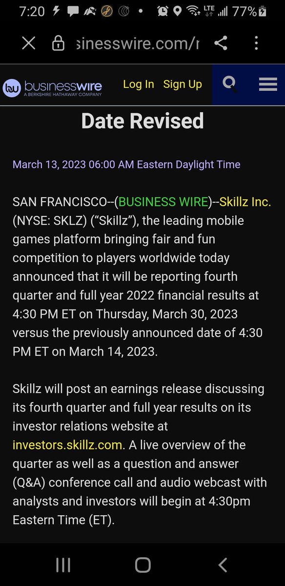 AndrewKittle4's tweet photo. $sklz pushed ER to EOM the day before Q2. Must be a good ER report to push it to the day before quarterly rebalancing.  Trying to drum up some interest to be fresh in the minds of the rebalancers (hedge funds_ market makers ect.). Imo so buy any dips from inpatient investors. Imo https://t.co/XTNg65iVdd