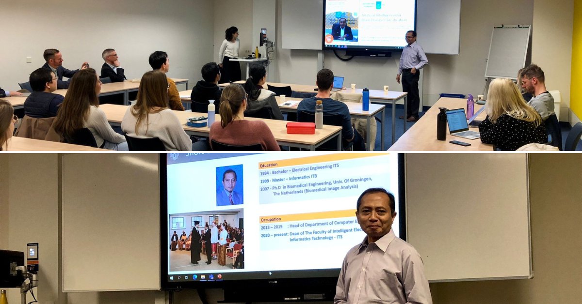 DASH_umcg's tweet image. Today, we have a well-attended #MachineLearningLab guest lecture @umcg on '#AI for brain disease classification' by special guest I Ketut Eddy Purnama of @its_campus. 👨🔬🧠