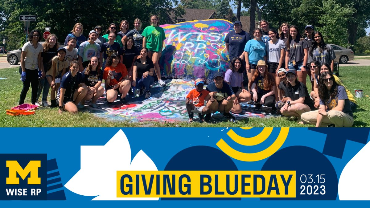 Happy #GivingBlueday! The Women In Science and Engineering Residence Program strives to support the academic pursuits of its students &amp; to build a supportive social community in which students can make lifelong friendships at U-M. Show some 💙 to WISE RP: myumi.ch/RpVMz