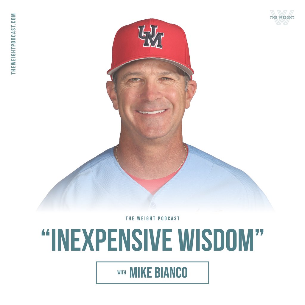 Don't miss out latest episode, "Inexpensive Wisdom" with @coachmikebianco!

Listen wherever you get podcasts or at theweightpodcast.com

#theweightpod  #olemiss #olemissbaseball #secbaseball #secnation