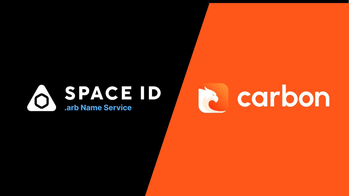 Carbon Browser (@trycarbonio) on Twitter photo Carbon <a href="/trycarbonio/">Carbon Browser</a> has established an integration partnership with <a href="/SID_arb/">SPACE ID .arb Name Service (💙,🧡)</a> allowing our 5.7M users to
🔶Send/Receive Crypto to .BNB domains
🔶Send/Receive Crypto to .ARB domains
🔶Integrated within the Carbon wallet
🔶One-stop web3 domain & identity integration
LFG! 🔥🚀 Carbon <a href="/trycarbonio/">Carbon Browser</a> has established an integration partnership with <a href="/SID_arb/">SPACE ID .arb Name Service (💙,🧡)</a> allowing our 5.7M users to
🔶Send/Receive Crypto to .BNB domains
🔶Send/Receive Crypto to .ARB domains
🔶Integrated within the Carbon wallet
🔶One-stop web3 domain & identity integration
LFG! 🔥🚀