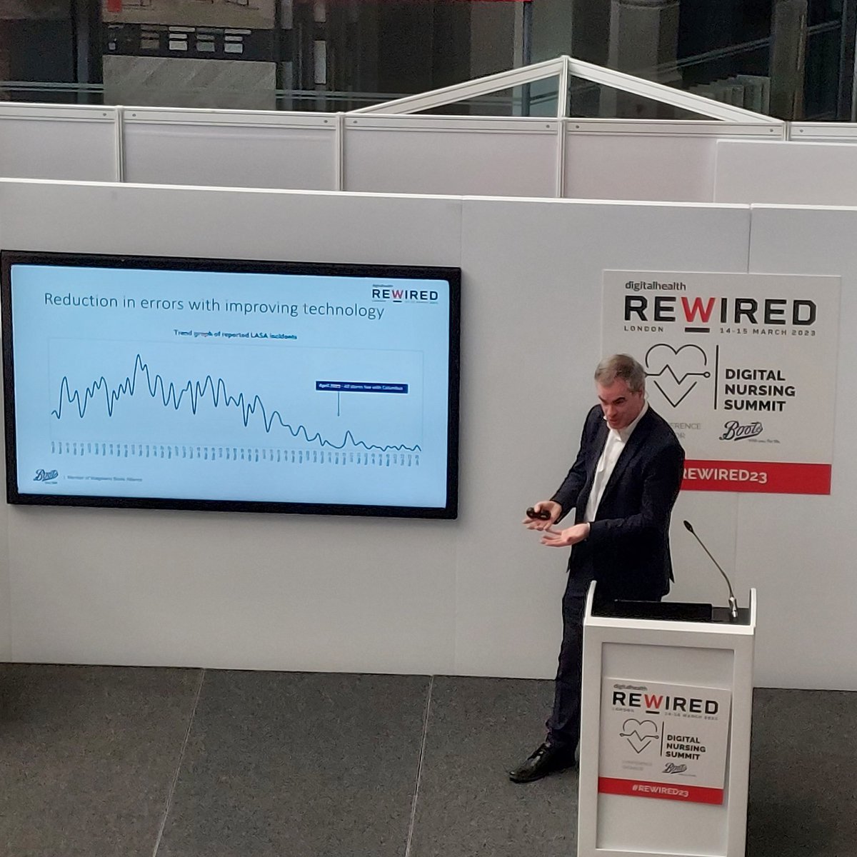 #rewired23
The argument for digital transformation speaks for itself, doesn't it? Reduced medication errors = fewer incidents, less suffering for patients, fewer deaths, fewer devastated staff members, and less money spent on litigation. No brainer, surely? #clinicalsafety