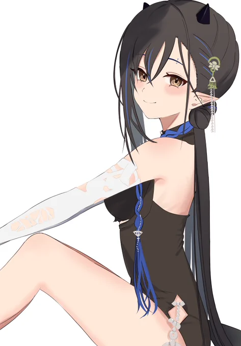 ブラックナイトさんの水着いいね・・・#アークナイツ  #明日方舟 