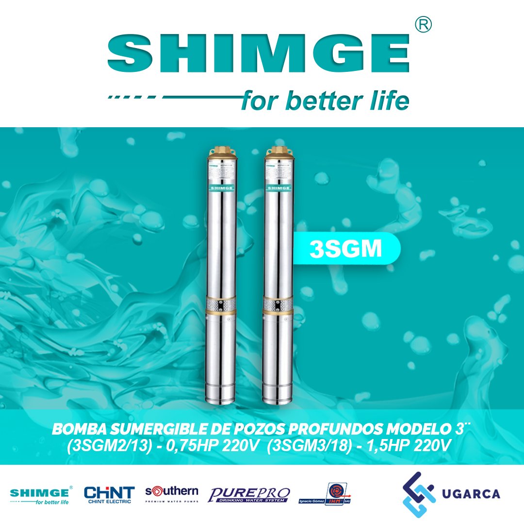 GrupoUgarca's tweet image. Extraer agua de los pozos se ha convertido en una gran solución para la problemática mundial de escasez de #aguapotable. Recomendamos utilizar las #bombassumergibles para pozos profundos de nuestra reconocida marca #Shimge modelos 3SGM.
#AguasSubterraneas #WaterPump #PideShimge