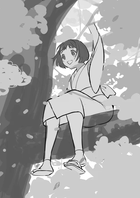 ラフと随分変わってしまいました。 