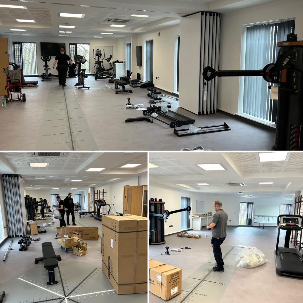 ROH_physio's tweet photo. Super excited to reach the final stage of ‘the move’ to College Green. New equipment going in today. #rehabmatters https://t.co/LXjFIryptG