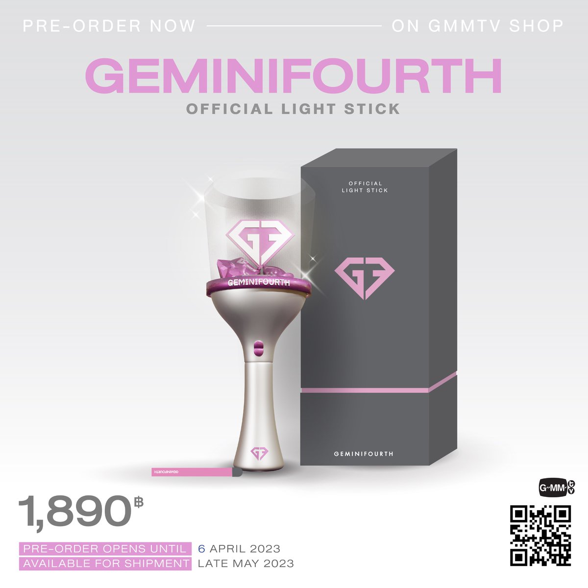 PRE-ORDER NOW! OFFICIAL GEMINIFOURTH OFFICIAL LIGHT STICK ON GMMTV