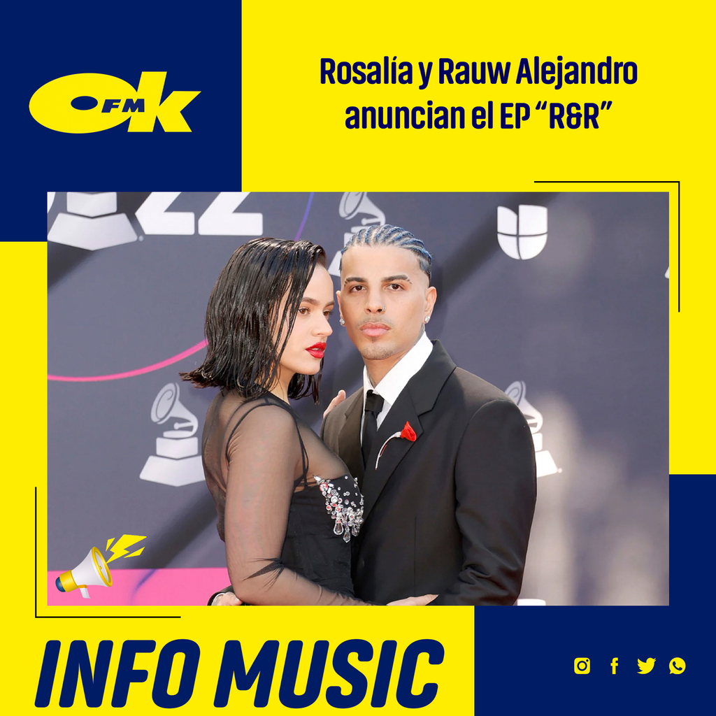 FMOk's tweet photo. Los cantantes, que son pareja desde 2021, revelaron el lanzamiento de un EP conjunto para el próximo 24 de marzo. El trabajo incluirá tres canciones inéditas cuyos títulos son Besos, Vampiros y Promesa.

 #InfoMusic #siempreok #fmokey https://t.co/Ekwfu7YCdT