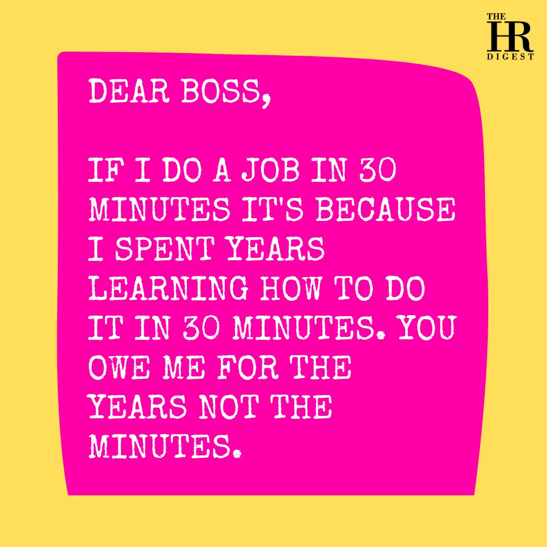TheHRDigest's tweet photo. Bosses, let's give credit where it's due. It's not just about the minutes, it's about the years of hard work.
#RespectYourEmployees #EmployeeAppreciation #EmpathyWorks #CareerGrowth #ProfessionalDevelopment https://t.co/58X7IIqZN0
