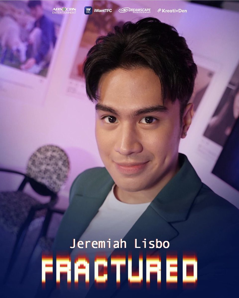 Congratulations, Jeremiah! 🤩👏🏼

Jeremiah Lisbo at #Fractured Story
Conference produced by ABS-CBN Entertainment, Dreamscape Entertainment and KreativDen, directed by Thop Nazareno, streaming soon on iWantTFC!

#JeremiahLisbo