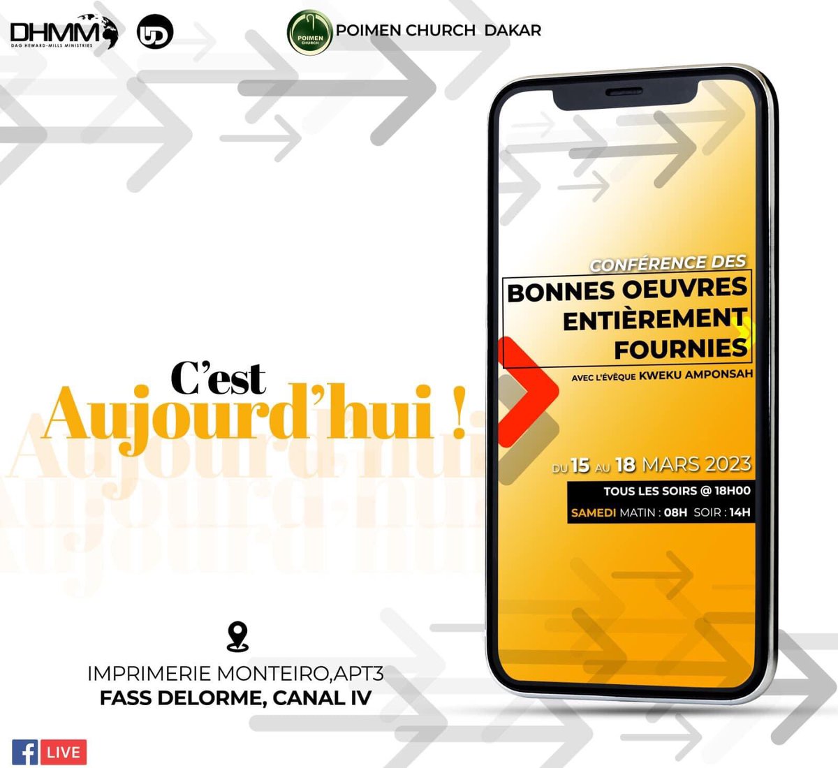 pmc_sn's tweet photo. Ne rates pas ce moment extraordinaire ou la présence de Dieu sera au rendez-vous !!! #pmcsn #pmc_dakar #mkcsn https://t.co/A4CuP7A5dh
