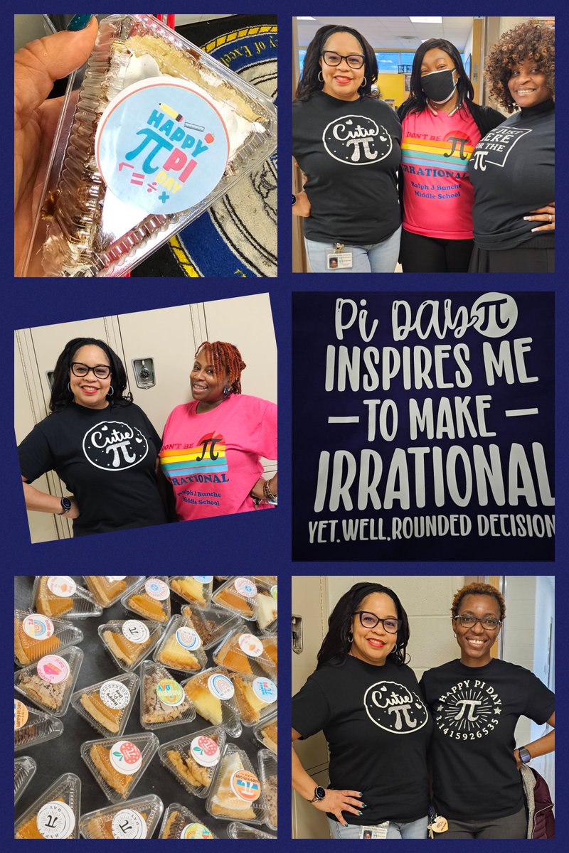 GoodwynEDU's tweet photo. Bunche @bunche_ms Educators make Teaching look as easy as Pi! Happy Pi Day 3.14.2023!
@KimTWhitfield @YSample_Bunche @Bunchefrench #PiDay #Pi4Everyone https://t.co/XaH2Eo6WDu