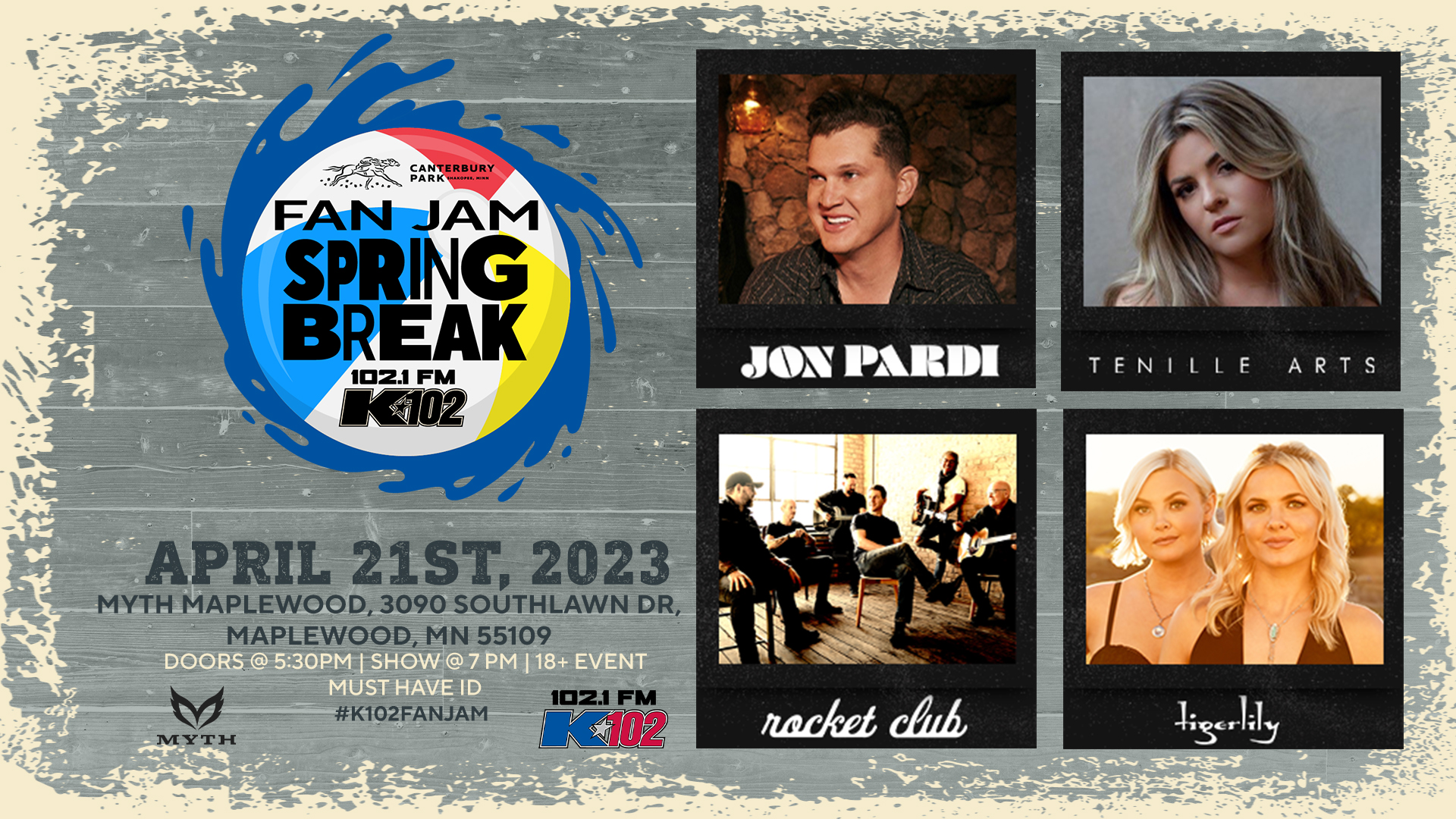 K102 on Twitter "JUST ANNOUNCED K102's Spring Break Fan Jam Presented