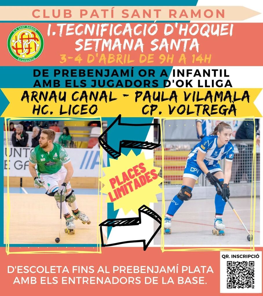 ⚠️ Queden 2️⃣ setmanes per a la tecnificació de Setmana Santa amb @acanal_9 i @pvilamala_12 ⏳ ¡¿𝐀 𝐪𝐮𝐞 𝐞𝐬𝐩𝐞𝐫𝐞𝐬?!

🔗📥 Inscripcions al link de la biografia

#hoqueisantramon #hoqueiempatins #hoqueipatins #rinkhockey #hockeypatines #vilafrancadelpenedes
