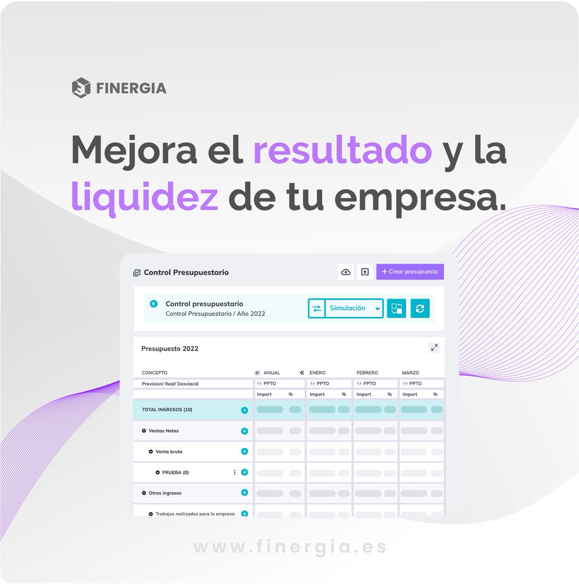 finergia's tweet photo. ¿Aun no trabajas con el mayor planificador financiero del mercado? Crea tus presupuestos dentro de Finergia y empieza a mejorar y a aumentar la liquidez de tu empresa.  

¿No te lo crees? ¡Solicita una demo y te lo demostramos!

https://t.co/AINJUjDQKp https://t.co/q1xFs6BuFv
