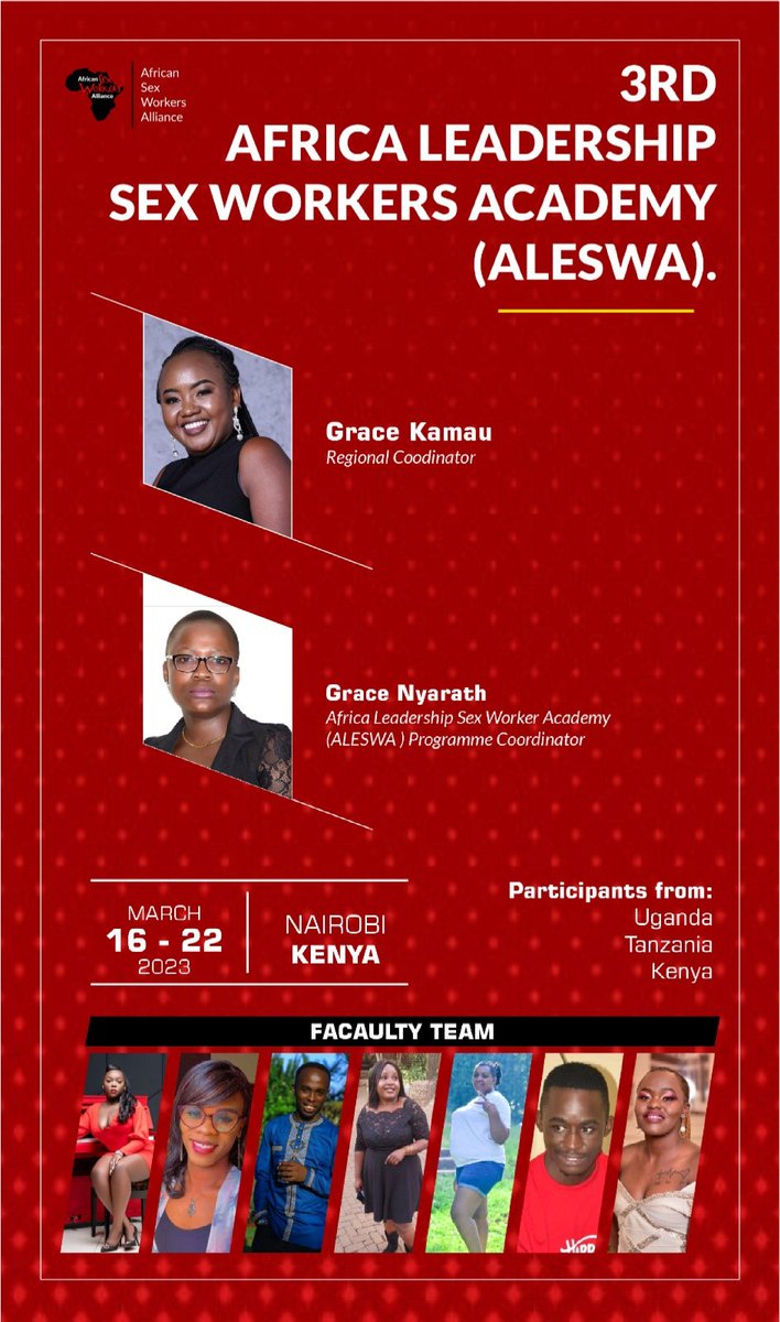 AfricaSexWork's tweet photo. @AfricaSexWork, is thrilled to host an in-person edition of #3rdALESWA in the Kenyan capital from tomorrow.
Participants will come from Uganda,Tanzania and Kenya.

#1stALESWA
#ALESWA
#2nd ALESWA https://t.co/Lj4l4Lpa8k
