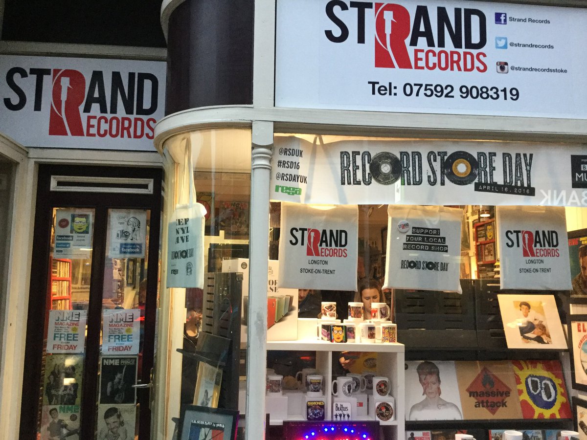 The <a href="/StrandRecords/">StrandRecordsStoke</a> shop in #Longton will be open on Saturday 18th March from 10:00am - 4:00pm. Loads of #vinyl and CDs for you to look at. Thanks pop fans.