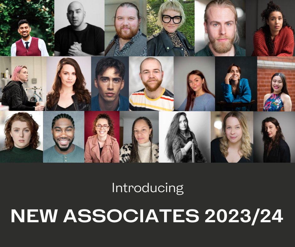It's that time of year again! Here are our New Associates for 2023/24 🙌

As always, this year's cohort is full of talented individuals who represent a broad range of disciplines across the theatre industry! We're excited to see what they can achieve with our support🤩