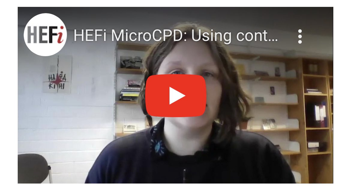 UoB_HEFi's tweet photo. In this week’s #MicroCPD, Dr Sophie Hatchwell (Department of Art History, Curating and Visual Studies) discusses the benefits of using content notes when incorporating challenging source material into teaching and to encourage independent learning
https://t.co/fm2KLVaxX7 https://t.co/EYQskt3Ebu