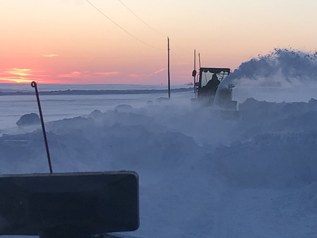 NikkiGronli's tweet image. The equipment it takes to get out of my place this winter. #winterImOverIt #payloader #ready4spring
