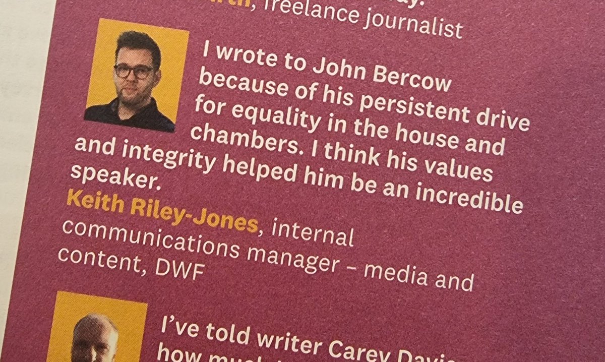 Spotted: <a href="/itskeithriley/">Keith Riley-Jones (he/him)</a> in @IoICNews Voice magazine!