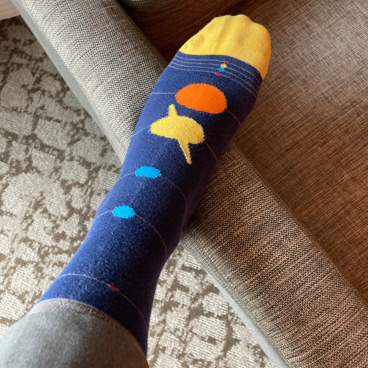planet_neish's tweet photo. Finally got to wear my #SocksOfLPSC today. #LPSC2023 https://t.co/9M91afyI73