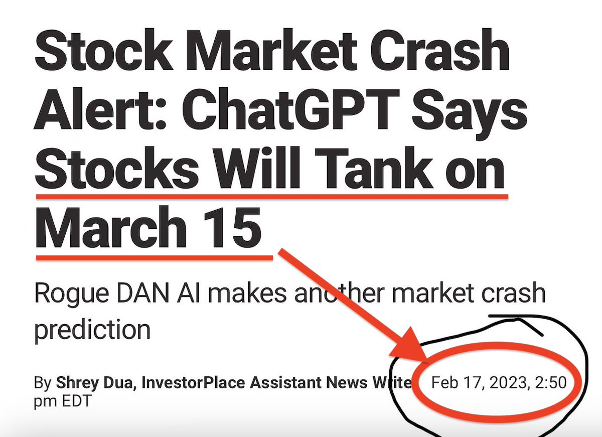 WOW‼️ChatGPT predicted today's market crash almost 1 month ago. 😳
