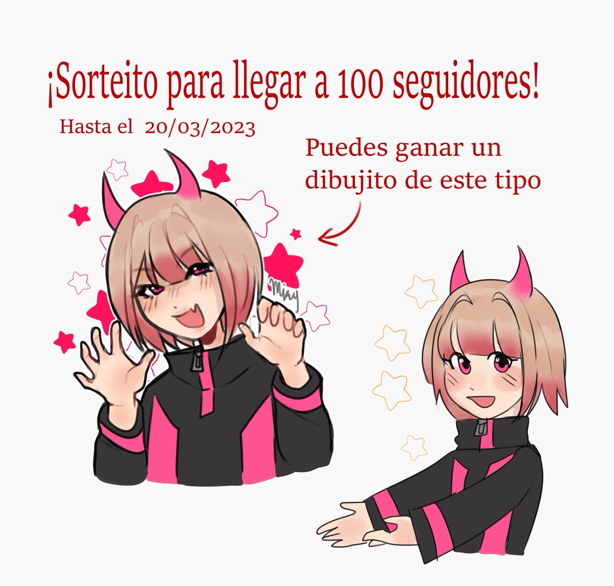 Miky_Artist's tweet image. ¡SORTEITOOOO! ＼(≧▽≦)／
¿Como participar?:

¡Seguirme! Nuevos seguidores son bienvenidos!
Rt 🔁
Like❤️
¡Pueden dejar una imagen de su sona o oc! 
Suerte y cualquier apoyo es super agradecido!