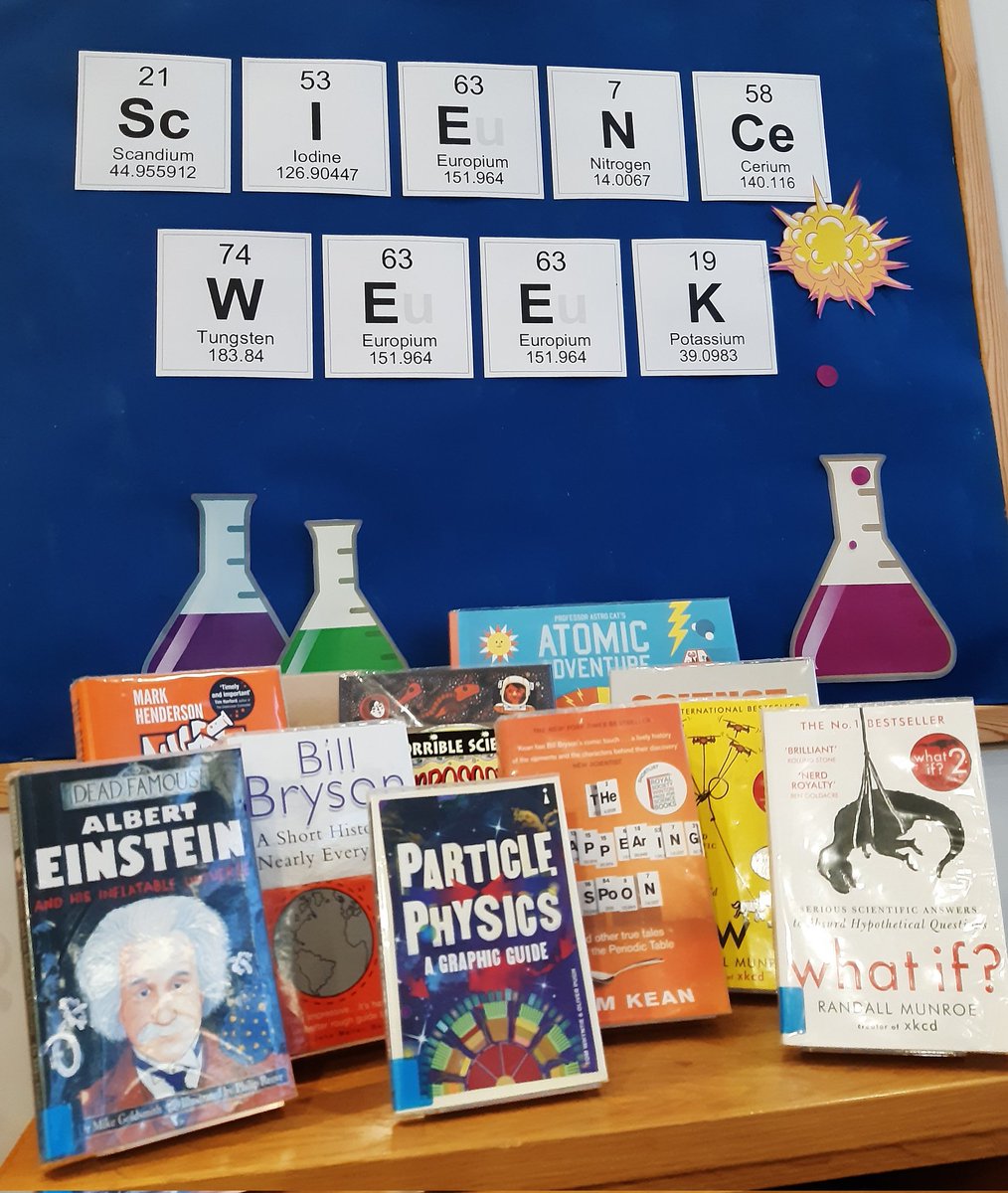 Don't forget to investigate our display for Science Week, and experiment with a book you haven't read before! #BritishScienceWeek2023 #Science #Books 🧪📚