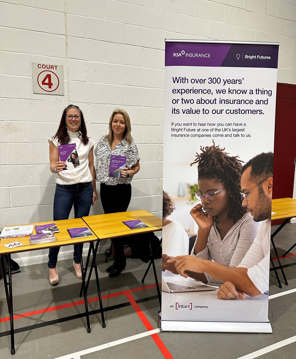It was great meeting 1000s of students during last week's Future Choices Fair at <a href="/TheWeald/">The Weald School</a> as part of National <a href="/CareersWeek/">National Careers Week</a>. Jen Dallas and Rebecca Smith were on hand to cover our Bright Futures apprenticeship scheme and the technology roles available in insurance. ⚡ #NCW2023