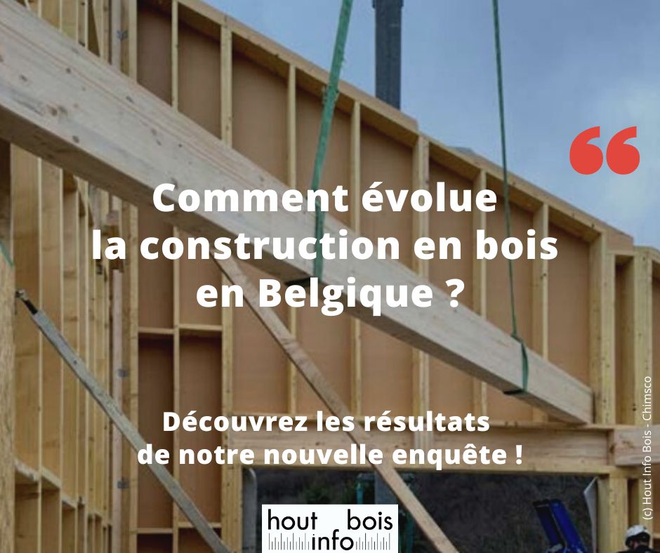 Nous venons d’achever la 6ème enquête bisannuelle sur l’état de la #construction en #bois en Belgique. Découvrez vite les résultats sur houtinfobois.be/telechargement… #constructionbois