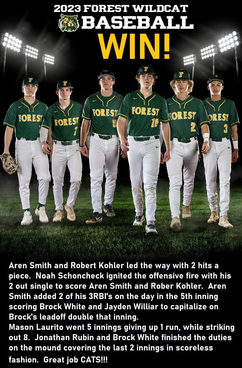 Forest High Baseball tweet media