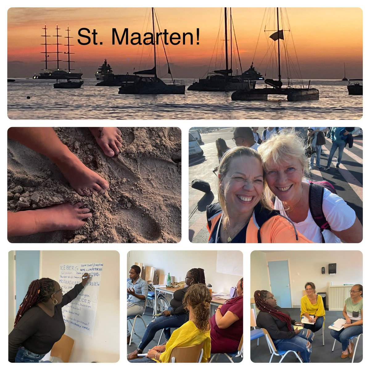BeweegKuurGLI verdiepingstrainingen en gesprekken op St.Maarten en Saba om deelnemers nog beter te begeleiden op hun pad naar een gezonde leefstijl! #multidisciplinair #activerendleren