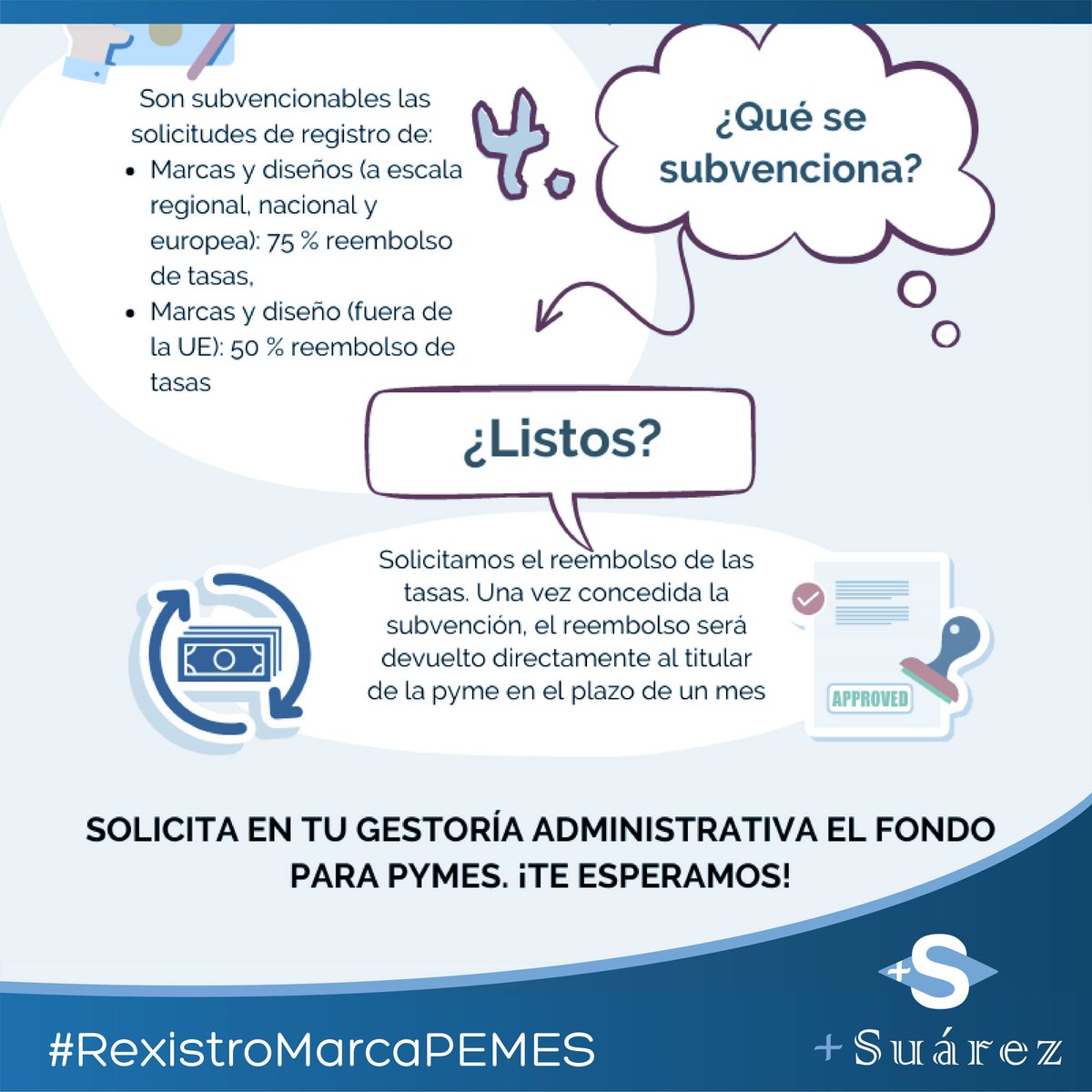 _MasSuarez's tweet photo. Subvenciones para el #RegistroMarcasPYMES 🔖 https://t.co/7MF1zrNdg2