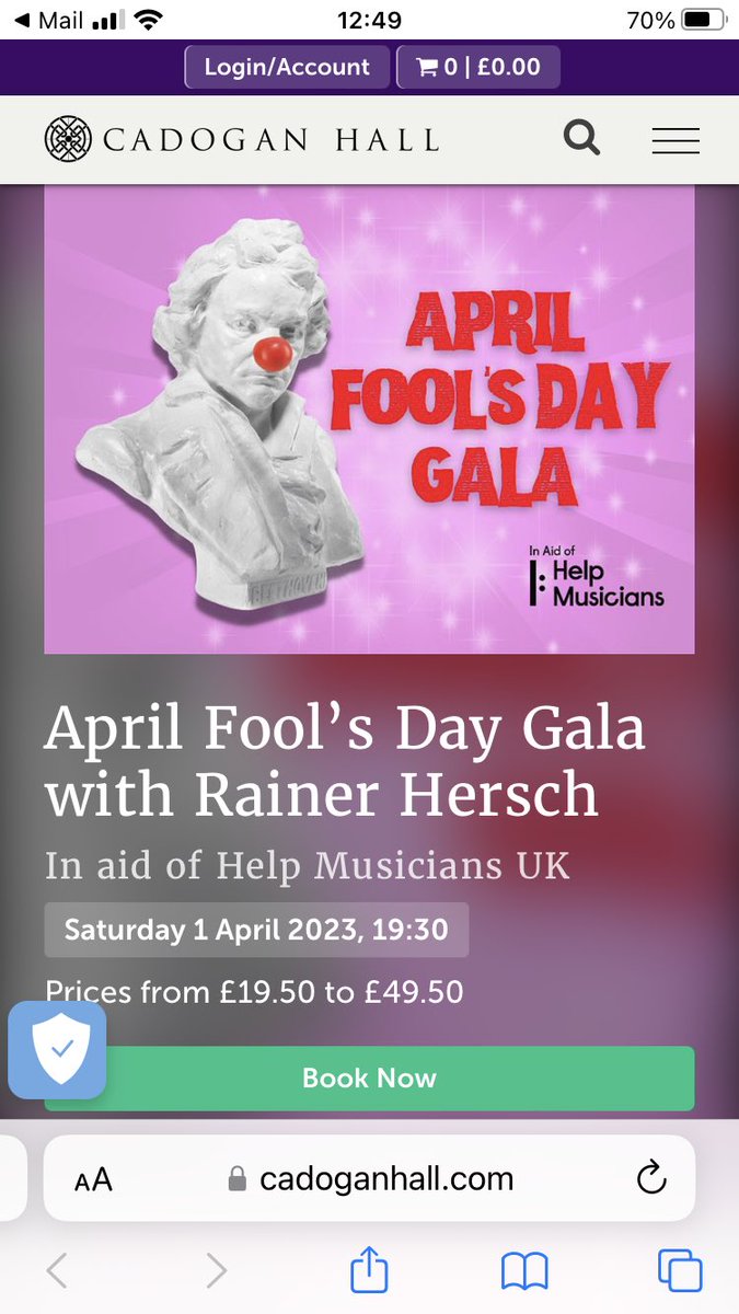 Tasmin Little CBE (@tasminlittle) on Twitter photo In amongst all the doom and gloom, I’m going to cheer myself up by going to this concert <a href="/cadoganhall/">Cadogan Hall</a> in aid of <a href="/HelpMusicians/">Help Musicians</a> - if <a href="/rainerhersch/">Rainer Hersch</a> can’t put a smile on my face then no one can. And, let’s face it, #musicians need all the help they can get right now. In amongst all the doom and gloom, I’m going to cheer myself up by going to this concert <a href="/cadoganhall/">Cadogan Hall</a> in aid of <a href="/HelpMusicians/">Help Musicians</a> - if <a href="/rainerhersch/">Rainer Hersch</a> can’t put a smile on my face then no one can. And, let’s face it, #musicians need all the help they can get right now.