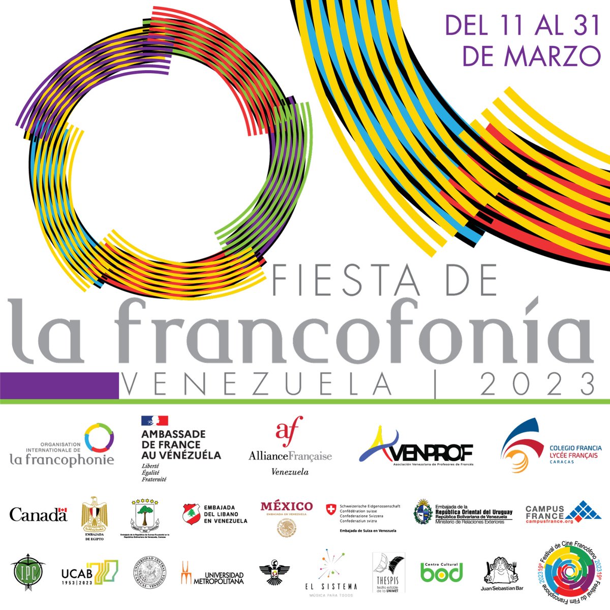 U.E.P. Colegio Francia Caracas (@colfranciasv) on Twitter photo En el #MESDELAFRANCOFONIA conozcan todos los eventos organizados por la <a href="/EmbaFrancia/">Francia en Venezuela 🇫🇷🇻🇪</a> en Caracas.
¡Películas, talleres, conciertos y teatros forman parte de la programación!
Descargue aquí la agenda cultural🔗
cfcaracas.org/sv/francofonia… En el #MESDELAFRANCOFONIA conozcan todos los eventos organizados por la <a href="/EmbaFrancia/">Francia en Venezuela 🇫🇷🇻🇪</a> en Caracas.
¡Películas, talleres, conciertos y teatros forman parte de la programación!
Descargue aquí la agenda cultural🔗
cfcaracas.org/sv/francofonia…