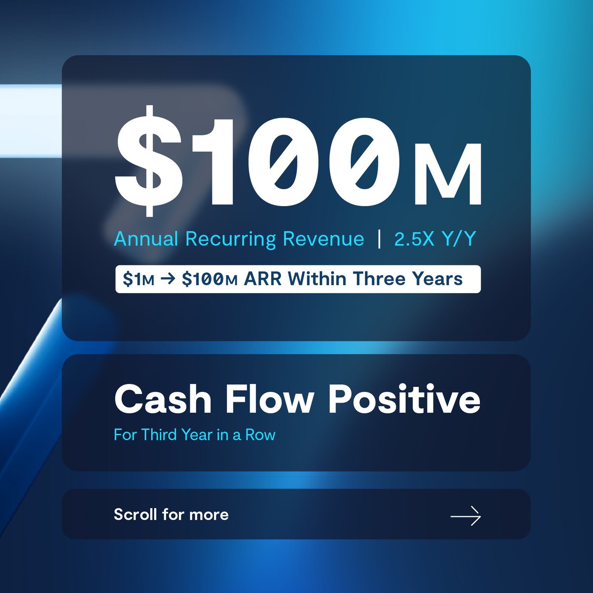 VAST_Data's tweet photo. 🚨 VAST Data News Alert - From $1 million ARR to $100 million ARR within three years of selling. 

That's it. That's the tweet. 

Learn more ➡️ https://t.co/1hja3ObCer https://t.co/d9p5IUBdPf