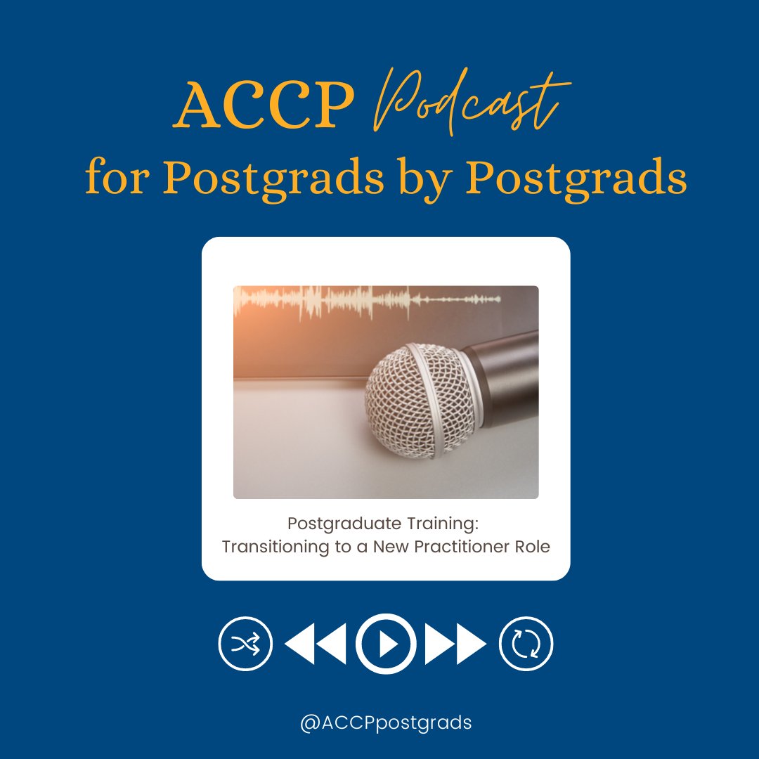 Guess what just released? Two new ACCPPostgrads podcast episodes featuring Drs. Henry Okoroike and Mia Lussier! If you're interested in hearing their experience transitioning to new practitioner roles, listen in: ow.ly/Nz2Q50Nh7ES
<a href="/henryco32/">Henry Okoroike</a> <a href="/MiaLussier/">Mia Lussier</a>