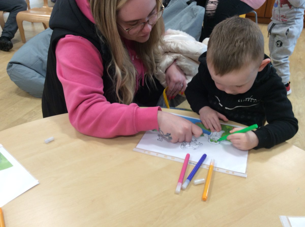 stm_elcc's tweet photo. Promoting strong vocabulary in the early years is linked to future success and happiness, both at school and in later life. Today's family Breakfast Book Club was all about The Three Billy Goats Gruff. https://t.co/xkJRjgUzzy