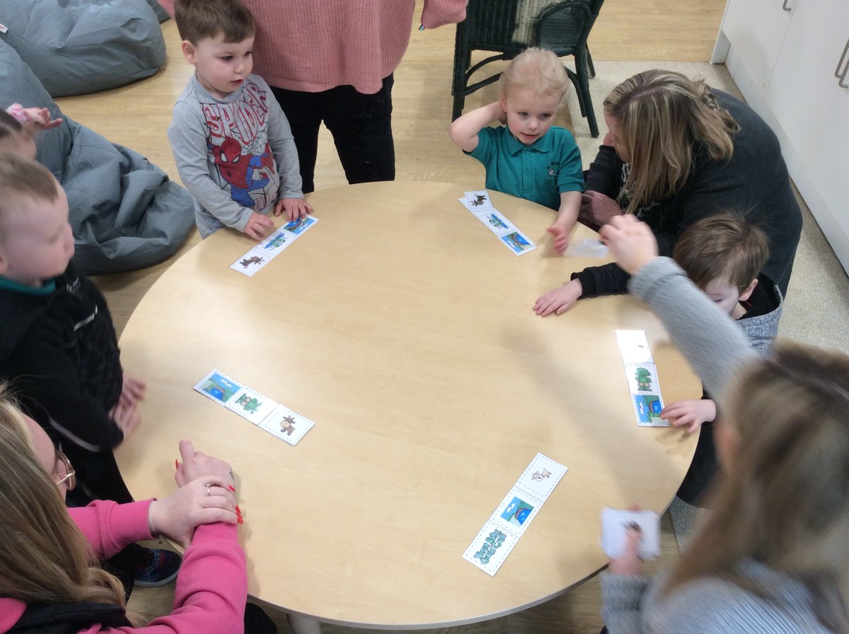 stm_elcc's tweet photo. Promoting strong vocabulary in the early years is linked to future success and happiness, both at school and in later life. Today's family Breakfast Book Club was all about The Three Billy Goats Gruff. https://t.co/xkJRjgUzzy