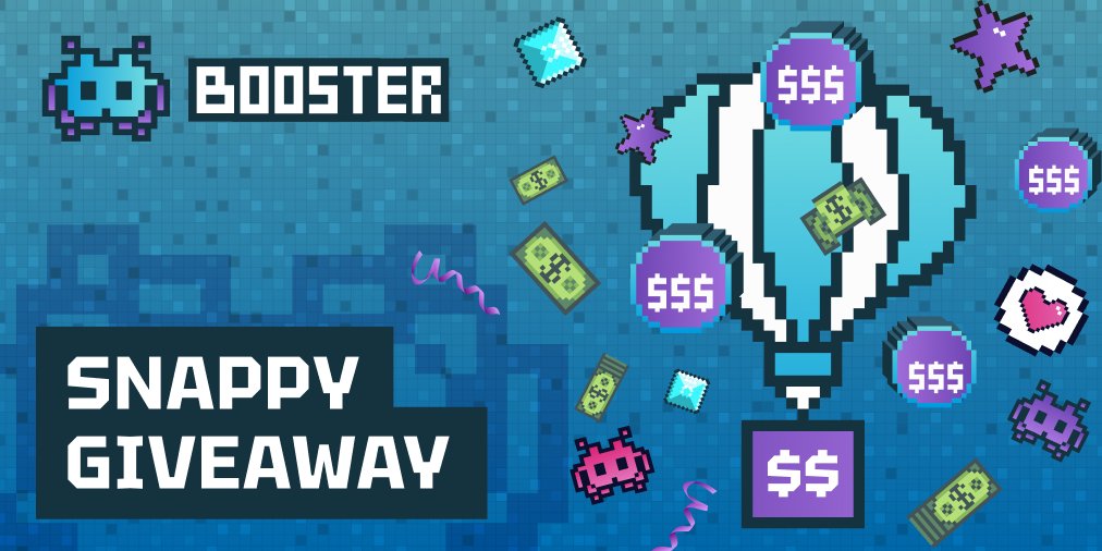 BoosterA2E's tweet photo. ❓Are you a true👾Booster stan? Then get $5 for💬supporting us on TG, deets - https://t.co/K0uZp3kB2j. 
‼️ The contest ends at 7:00 p.m. UTC today and tomorrow we'll announce 5 randoms who earns $5💸 and their place in 👾's inner circle🎉
#snappygiveaway #a2e #goboosters #booster https://t.co/yY8EFuUwtO