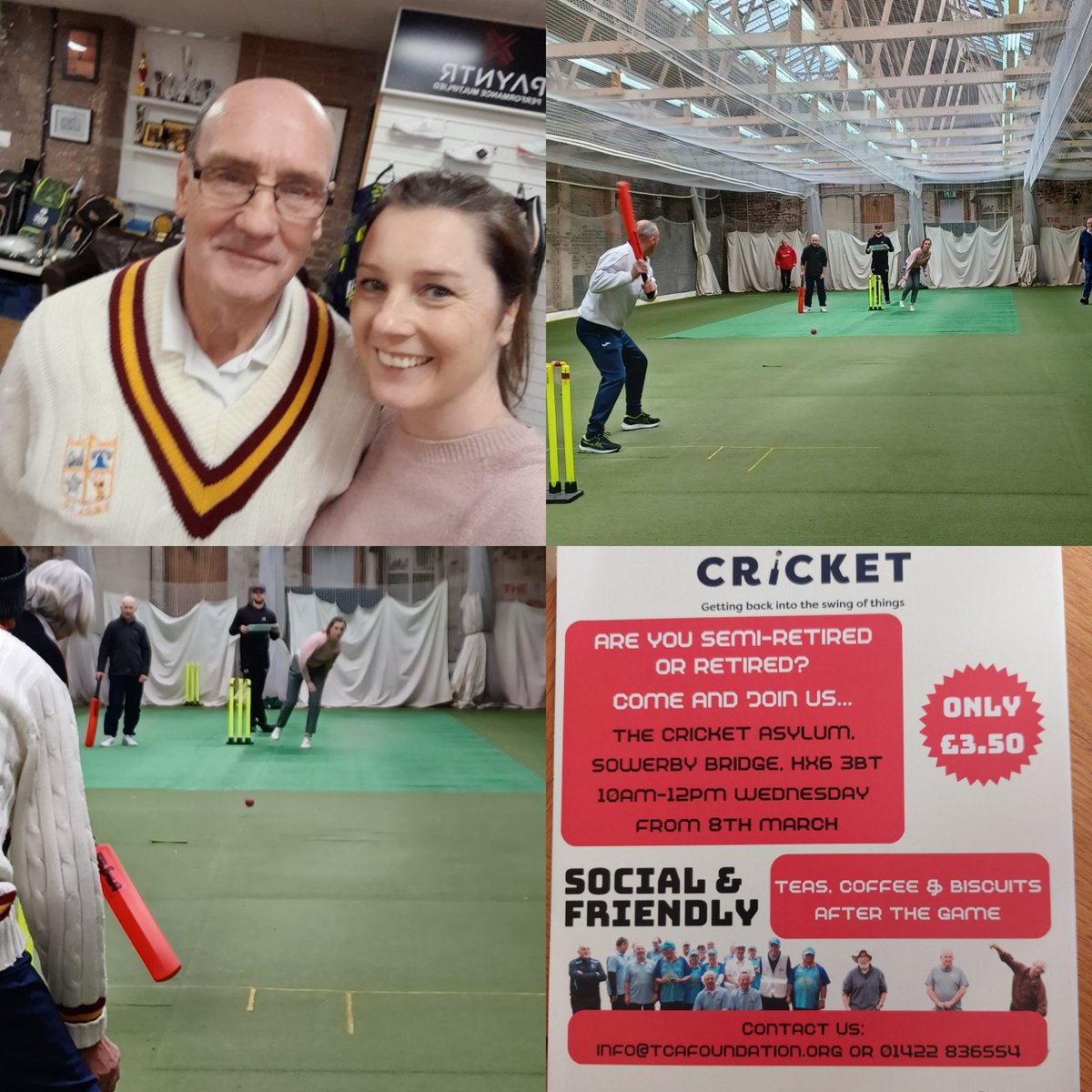 MichelleSykes78's tweet photo. A great morning @TCA_Foundation with @FayeFayeb223 promoting all things ageing well. Enjoyed seeing our ageing local community being active. Got to join in the fun too.
#walkingcricket #ageingwell #communityworking @theRCOT @CHFT_AHPs @CHFTNHS @OTCHFT https://t.co/LM9SLtpHh6