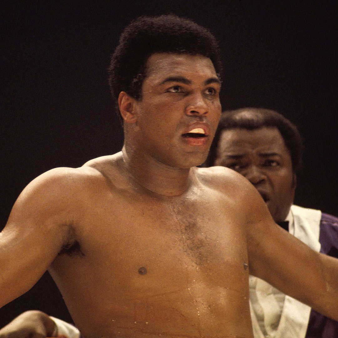 Closeup of Muhammad Ali during a fight vs Ken Norton at the San Diego Sports Arena. 

📸: @LeiferNeil 

#MuhammadAli #Icon #SanDiego #KenNorton #Boxing #NeilLeifer